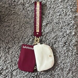 lululemon athletica Burgundy and White Women's Bag